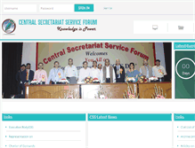 Tablet Screenshot of cssofficers.in